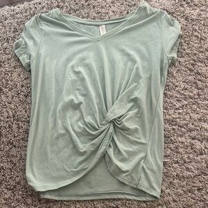 Mint Green V-Neck Twist Front Top: Altard State